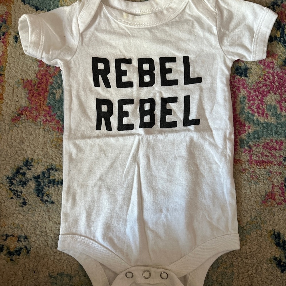 White Rebel Rebel Kids One Piece